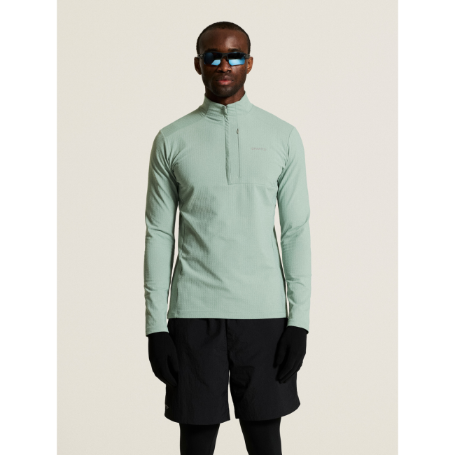 Craft Gain Thermal Midlayer 2 – Bluză termică cu fermoar scurt - Verde