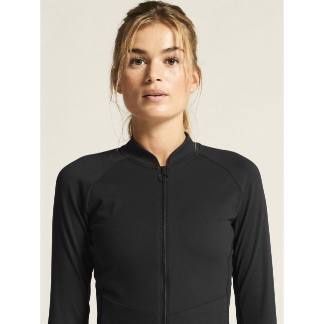 Craft Collective Zip Sweater W – Bluză de antrenament cu fermoar întreg - Negru