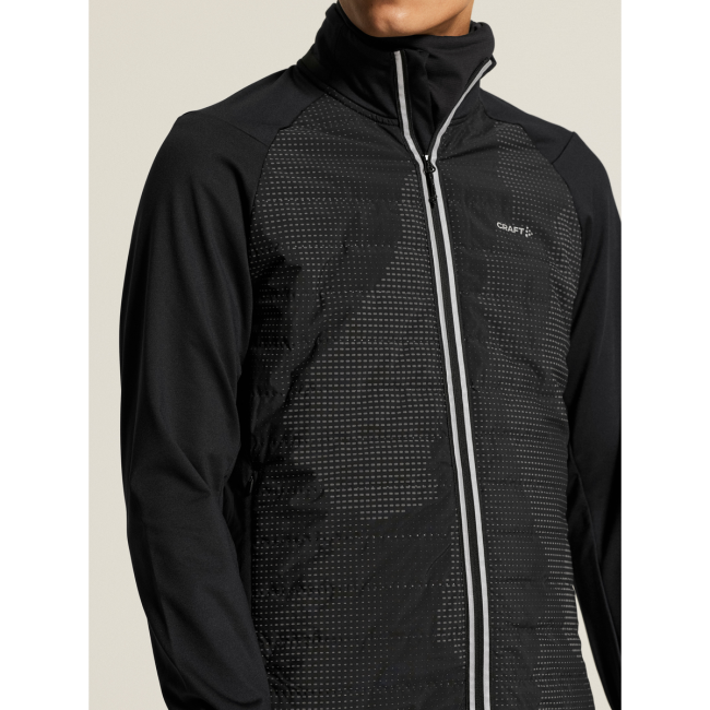Craft Subz Lumen Jacket – Geacă de alergare izolată reflectorizantă - Negru
