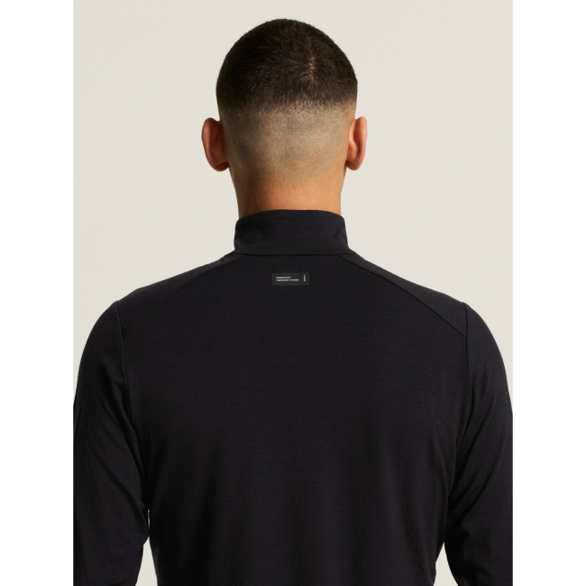 Craft Wool Wind HZ LS – Bluză de alergare din lână anti-vânt - Negru