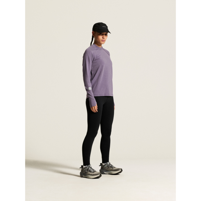 Craft Subz Zip Jersey W – Bluză caldă de alergare cu fermoar - Mov