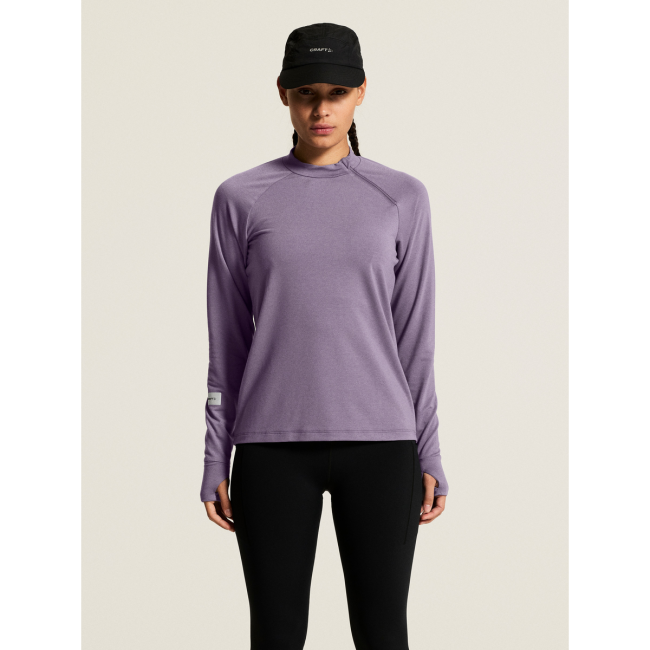 Craft Subz Zip Jersey W – Bluză caldă de alergare cu fermoar - Mov