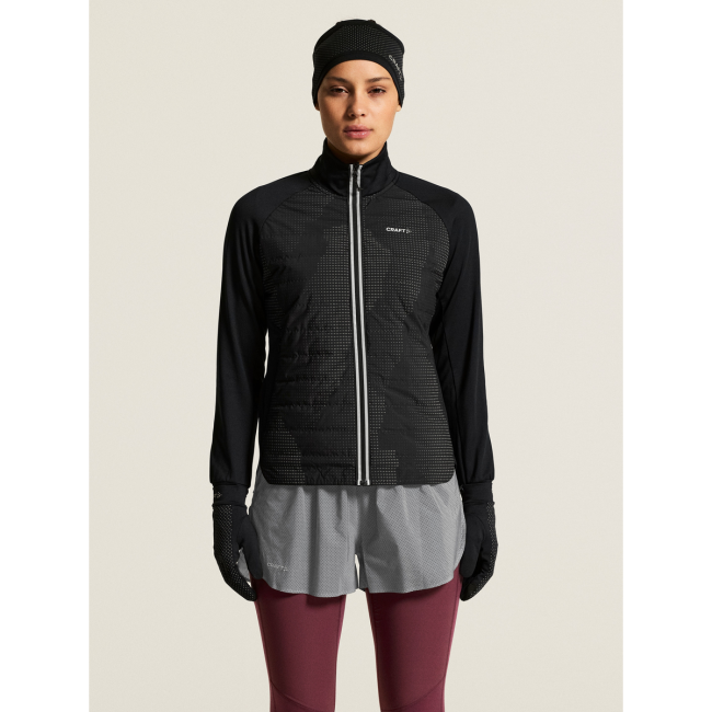 Craft Subz Lumen Jacket W – Geacă de alergare izolată reflectorizantă - Negru