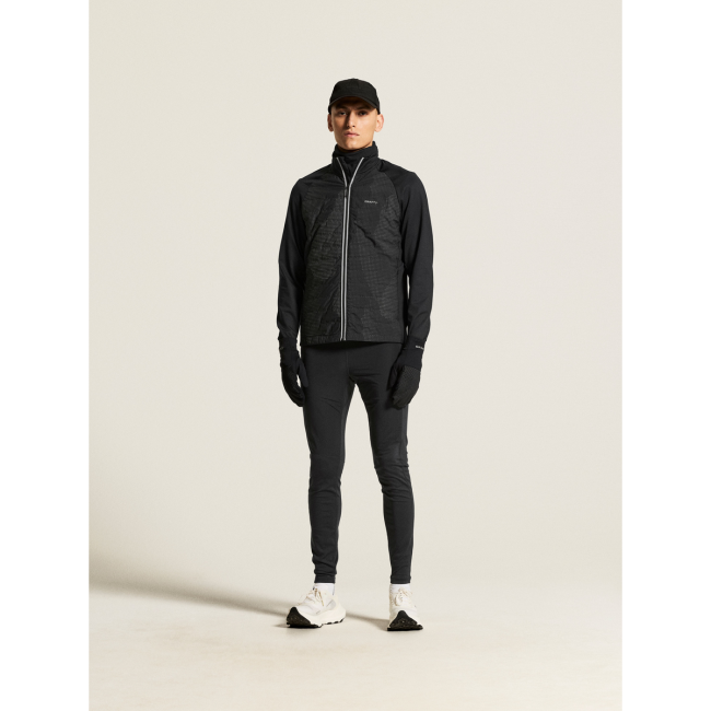 Craft Subz Lumen Jacket – Geacă de alergare izolată reflectorizantă - Negru