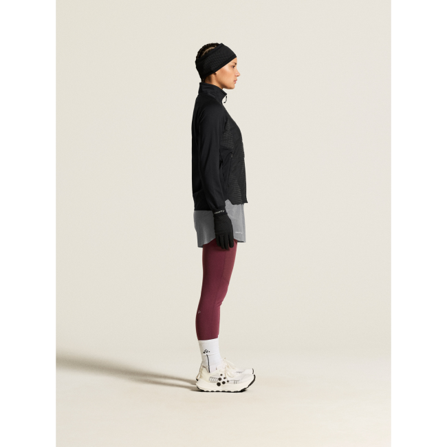 Craft Subz Lumen Jacket W – Geacă de alergare izolată reflectorizantă - Negru