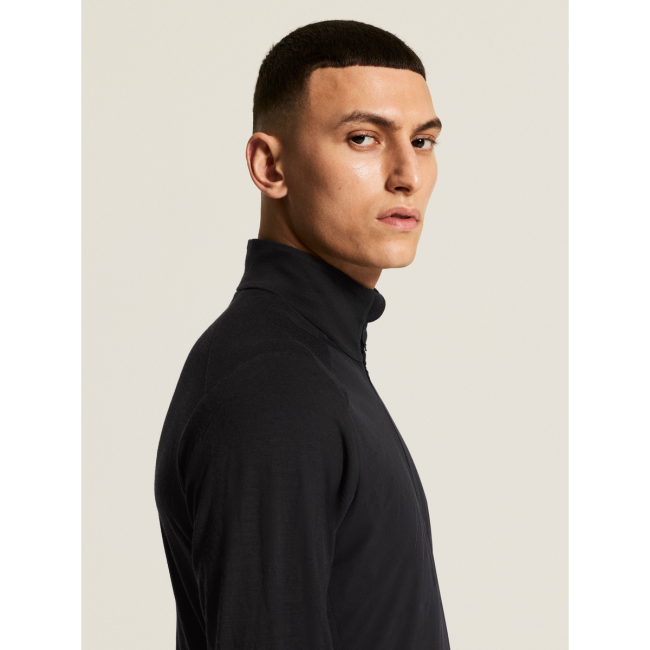 Craft Wool Wind HZ LS – Bluză de alergare din lână anti-vânt - Negru