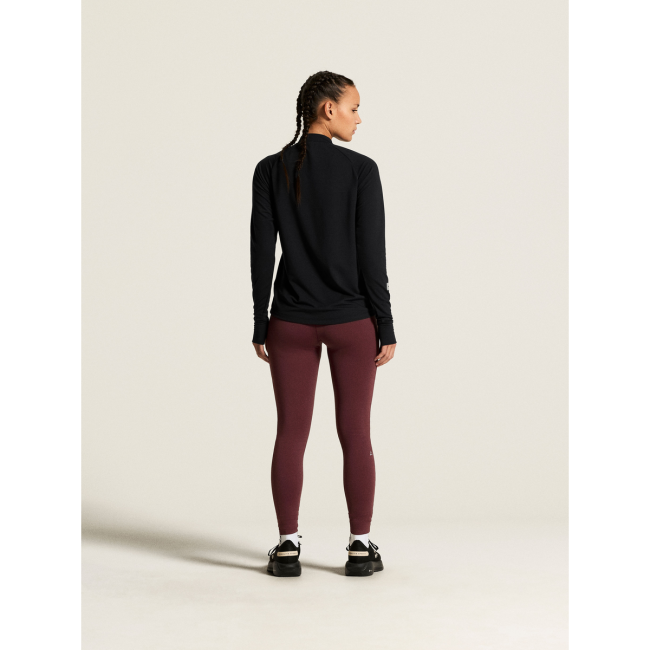 Craft Subz Zip Jersey W – Bluză caldă de alergare cu fermoar - Negru