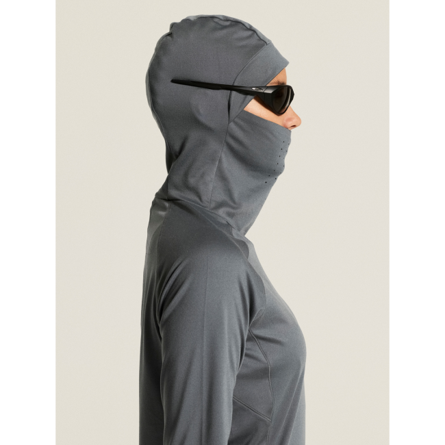 Craft Subz Thermal Hood W – Bluză termică de alergare cu glugă - Gri