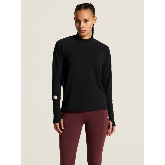 Craft Subz Zip Jersey W – Bluză caldă de alergare cu fermoar - Negru