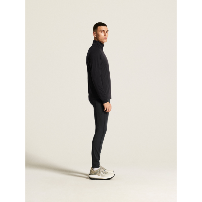 Craft Wool Wind HZ LS – Bluză de alergare din lână anti-vânt - Negru