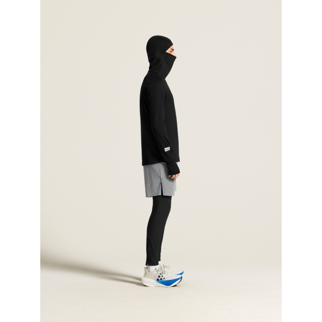 Craft Subz Thermal Hood – Bluză termică de alergare cu glugă - Negru
