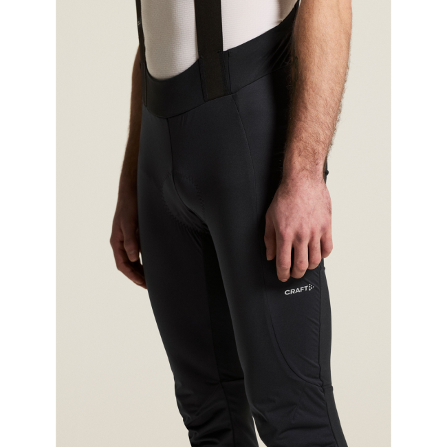 Craft Bike Subz Wind Bib Tights C3 – Colanți de ciclism cu bretele, anti-vânt, bazon C3 - Negru