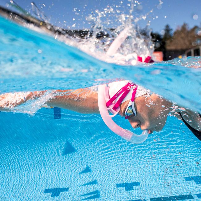 Finis - snorkel inot - Stability Snorkel - fara suport de frunte - Orhidee