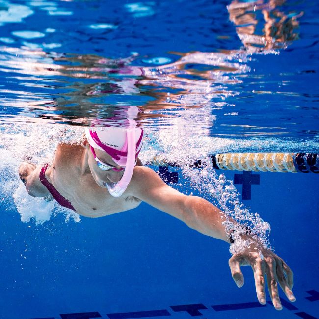 Finis - snorkel inot - Stability Snorkel - fara suport de frunte - Orhidee