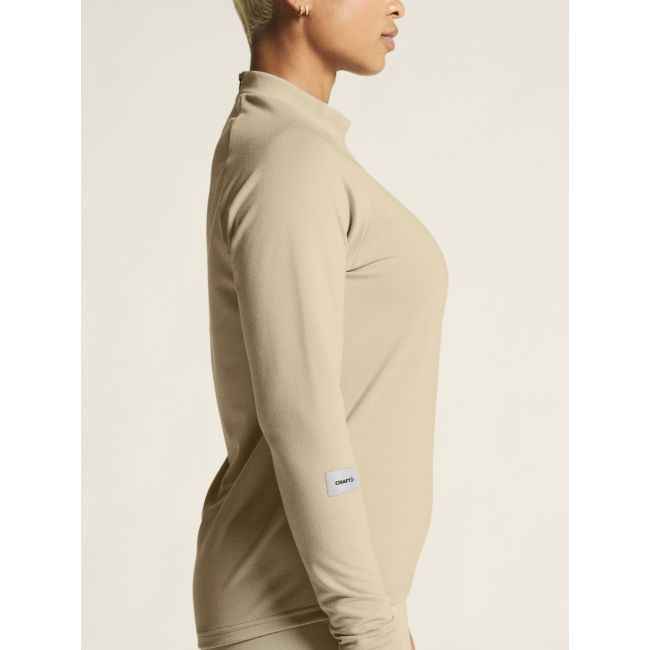 Craft Subz Jersey W – Bluză caldă de alergare - Bej