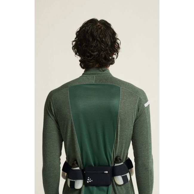 Craft ADV Subz Wool LS Tee 3 – Bluză de alergare cu merinos și fermoar scurt - Verde