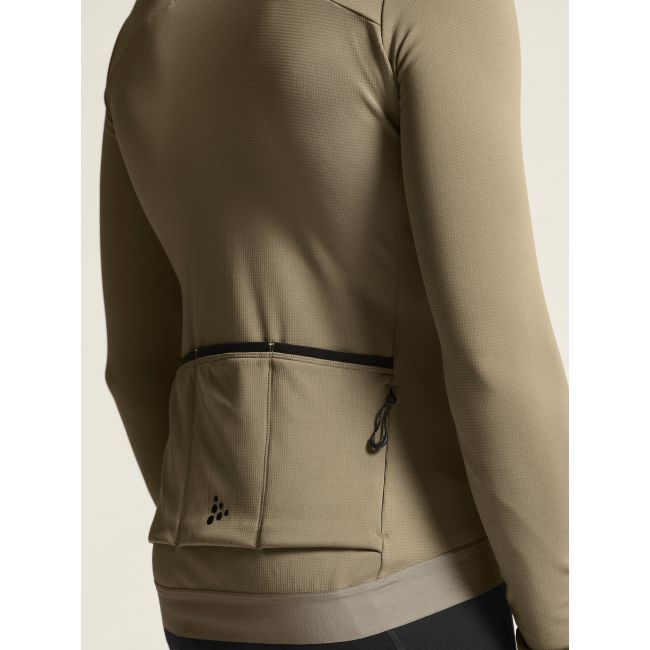 Craft ADV Bike Subz LS Jersey – Tricou de ciclism cald cu mânecă lungă - Bej