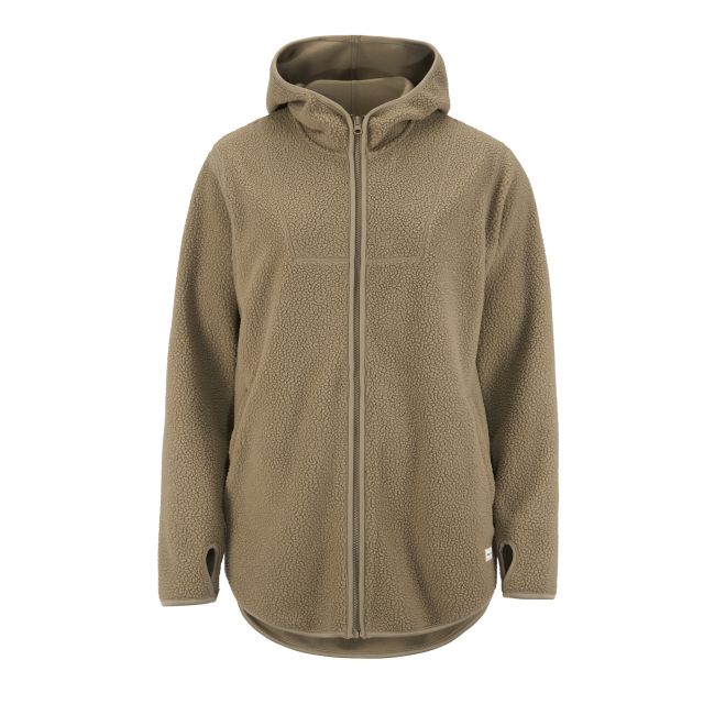 Craft Join Pile Fleece FZ Hood W – Hanorac fleece pufos cu fermoar - Bej