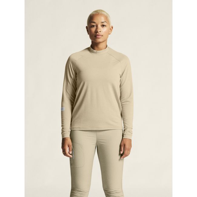 Craft Subz Jersey W – Bluză caldă de alergare - Bej
