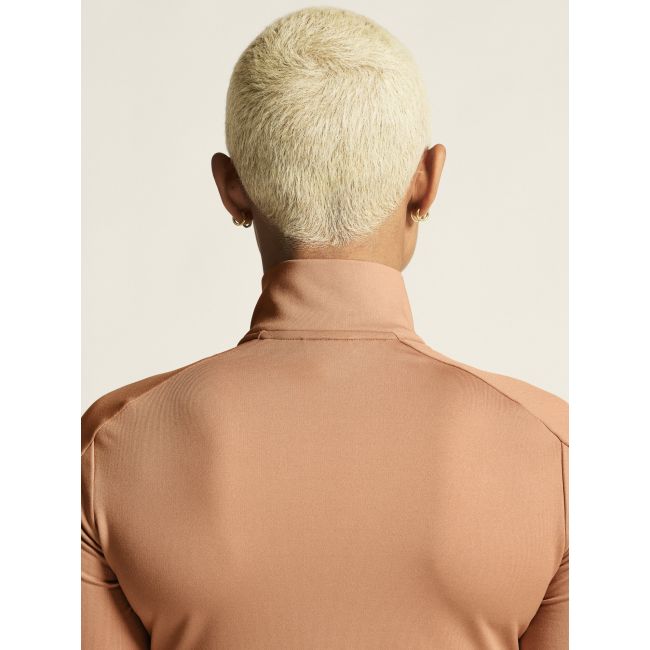 Craft Core Gain Midlayer W – Bluză strat intermediar cu fermoar scurt - Bej