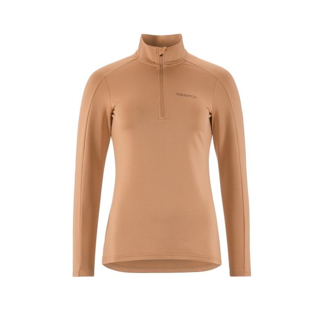 Craft Core Gain Midlayer W – Bluză strat intermediar cu fermoar scurt - Bej