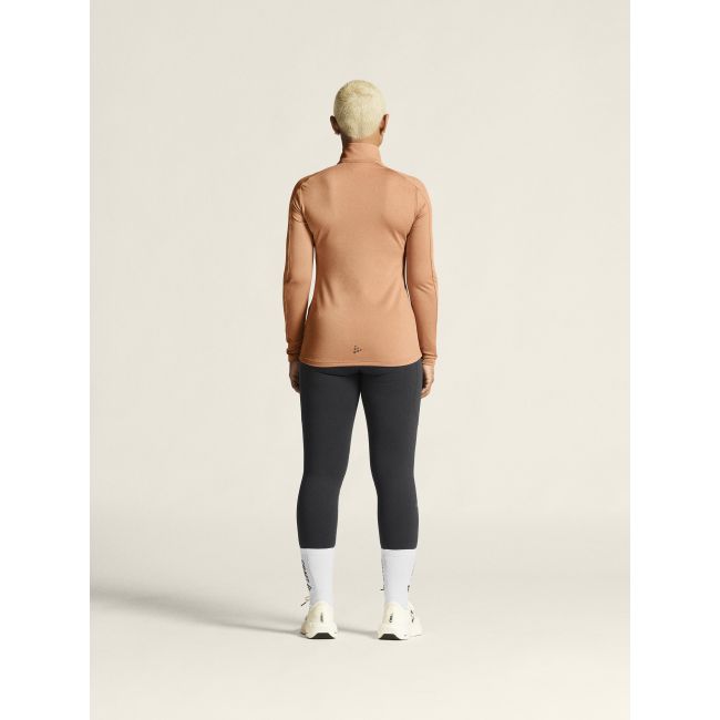 Craft Core Gain Midlayer W – Bluză strat intermediar cu fermoar scurt - Bej
