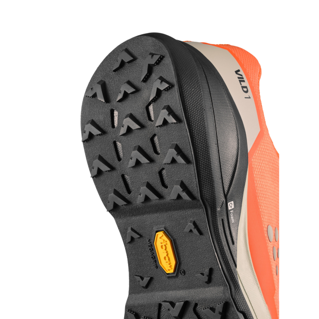 Craft Vild 1 – Pantofi alergare trail cu talpă Vibram - Portocaliu