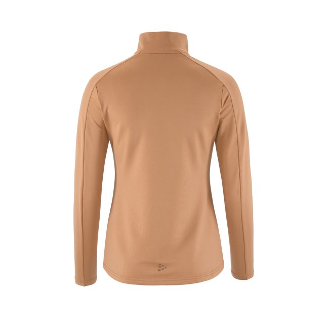 Craft Core Gain Midlayer W – Bluză strat intermediar cu fermoar scurt - Bej