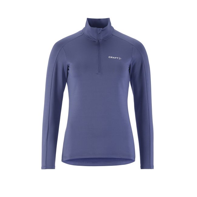 Craft Core Gain Midlayer W – Bluză strat intermediar cu fermoar scurt - Albastru (388000)