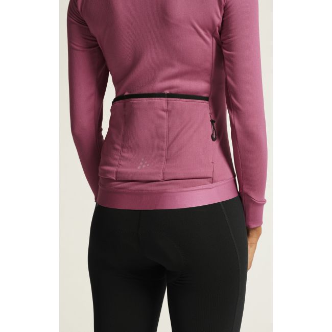 Craft ADV Bike Subz LS Jersey W – Tricou de ciclism cald cu mânecă lungă - Roz (744000)
