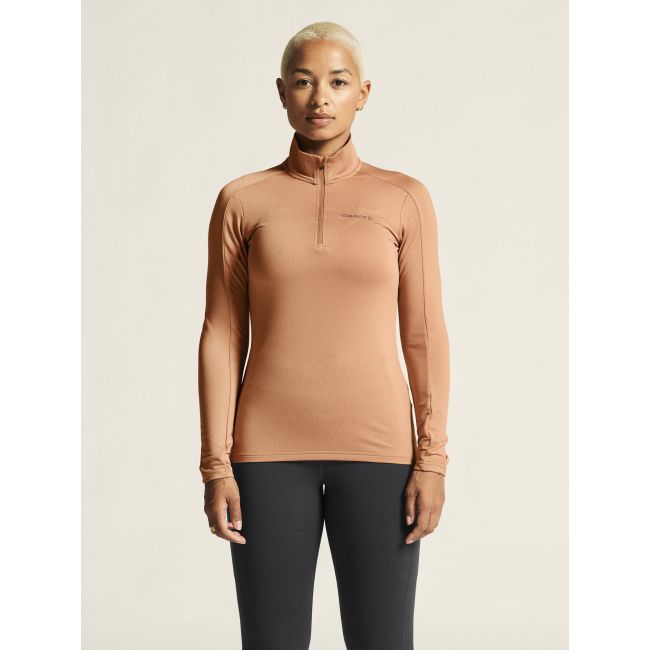 Craft Core Gain Midlayer W – Bluză strat intermediar cu fermoar scurt - Bej