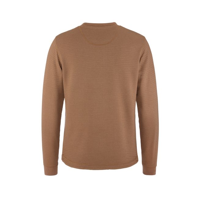 Craft Wool Waffle Rn W – Bluză din lână cu textură waffle - Maro