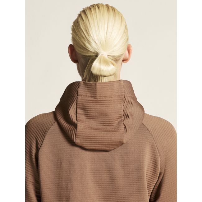 Craft Subz Light Hood Sweater W – Bluză hibridă cu glugă - Maro