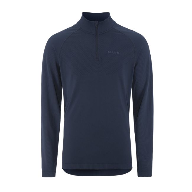 Craft Active Comfort LS HZ 2 – Bluză strat de bază cu fermoar scurt - Albastru