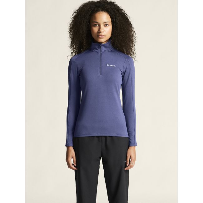 Craft Core Gain Midlayer W – Bluză strat intermediar cu fermoar scurt - Albastru (388000)