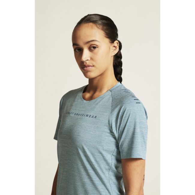 Craft ADV Gravel SS Tee W – Tricou de ciclism gravel - Albastru