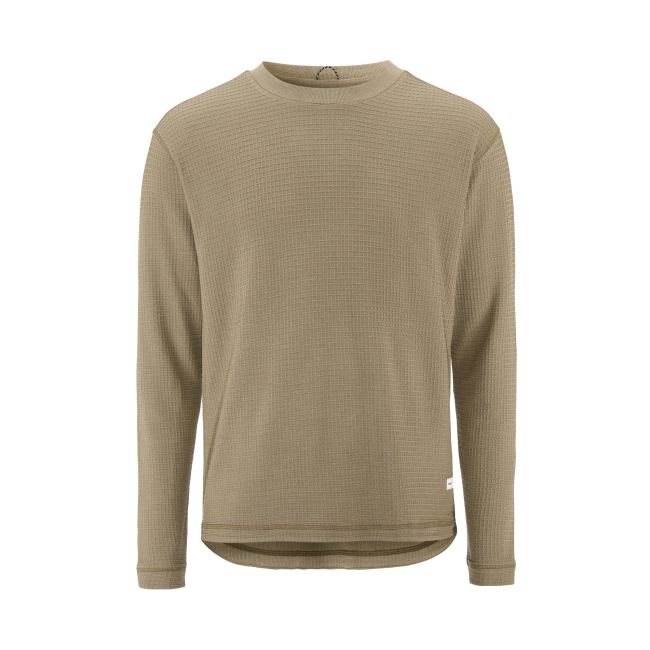 Craft Layers Wool Waffle Rn – Bluză din lână cu textură waffle - Bej