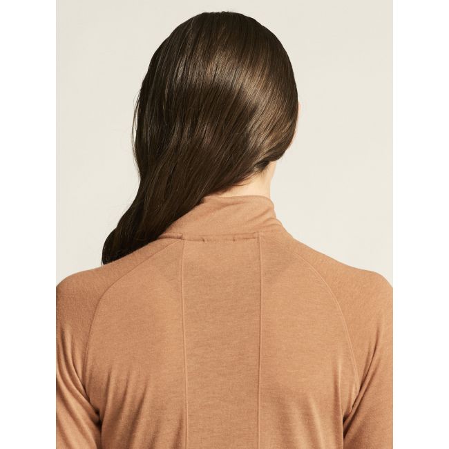 Craft ADV Subz Wool LS Tee 3 W – Bluză de alergare cu merinos și fermoar scurt - Bej