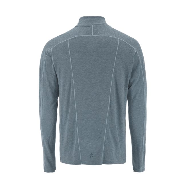 Craft ADV Subz Wool LS Tee 3 – Bluză de alergare cu merinos și fermoar scurt - Albastru