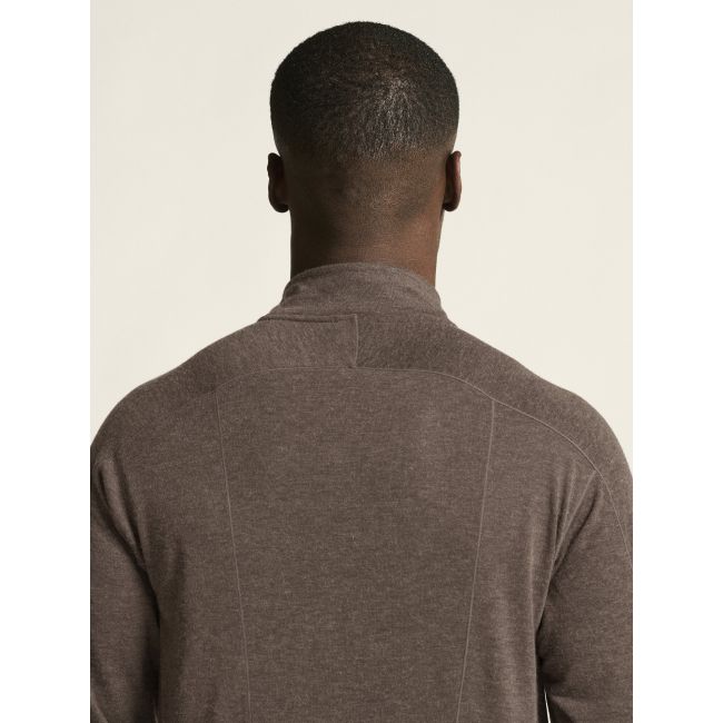 Craft ADV Subz Wool LS Tee 3 – Bluză de alergare cu merinos și fermoar scurt - Maro