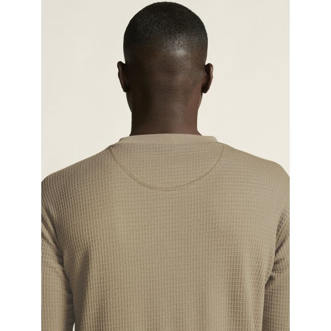 Craft Layers Wool Waffle Rn – Bluză din lână cu textură waffle - Bej