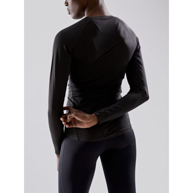 Craft Active Nanoweight LS W – Bluză strat de bază ultraușoară - Negru (999000)