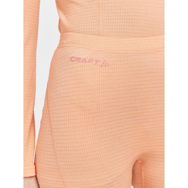 Craft PRO Wool Extreme X Pant W – Pantaloni strat de bază cu lână merinos - Portocaliu