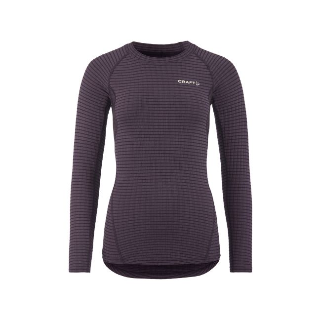 Craft Wool Extreme X LS 2 W – Bluză strat de bază cu lână merinos - Mov