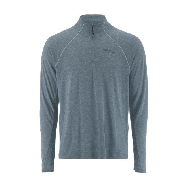 Craft ADV Subz Wool LS Tee 3 – Bluză de alergare cu merinos și fermoar scurt - Albastru