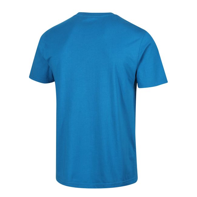 INOV8 Graphic Tee SS Ridge – Tricou din bumbac organic cu imprimeu - Albastru