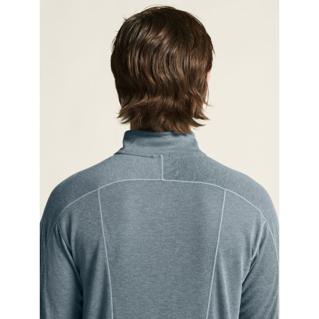 Craft ADV Subz Wool LS Tee 3 – Bluză de alergare cu merinos și fermoar scurt - Albastru