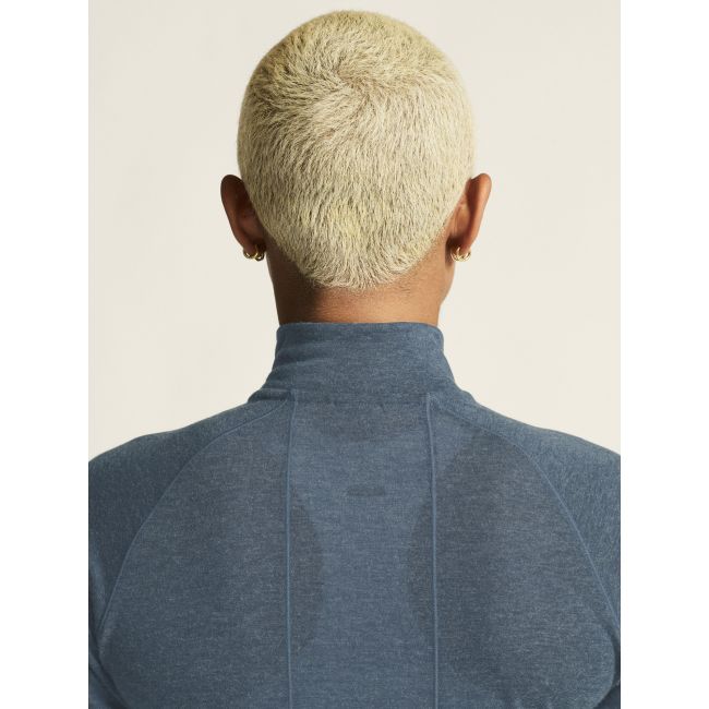 Craft ADV Subz Wool LS Tee 3 W – Bluză de alergare cu merinos și fermoar scurt - Albastru