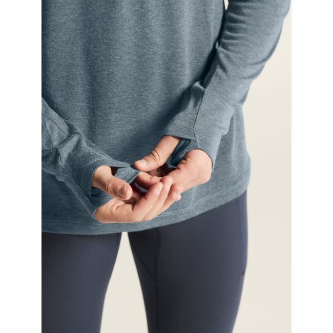 Craft ADV Subz Wool LS Tee 3 – Bluză de alergare cu merinos și fermoar scurt - Albastru