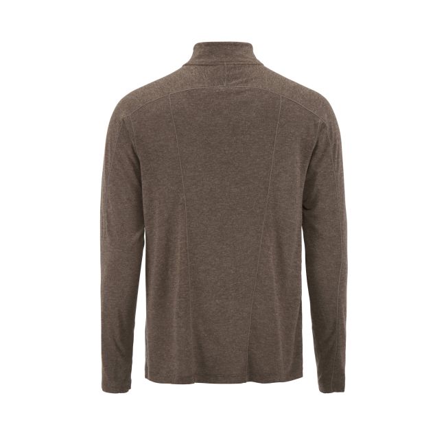 Craft ADV Subz Wool LS Tee 3 – Bluză de alergare cu merinos și fermoar scurt - Maro